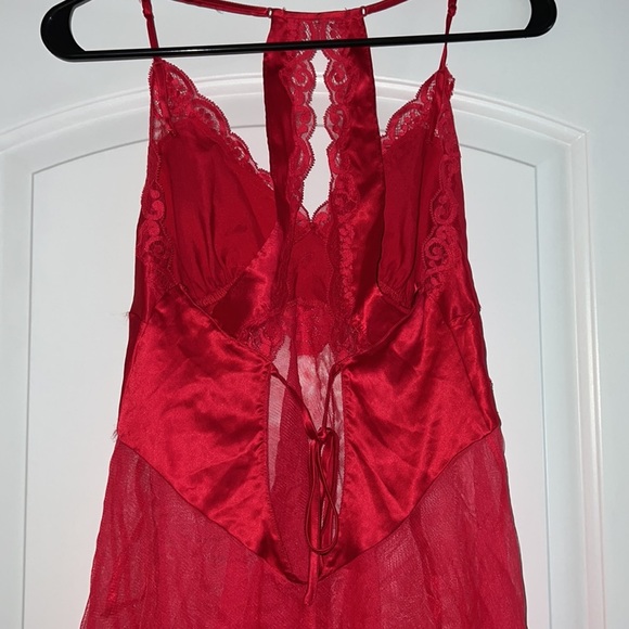 Victoria Secret Red Babydoll Negligee Size Small - Picture 5 of 8
